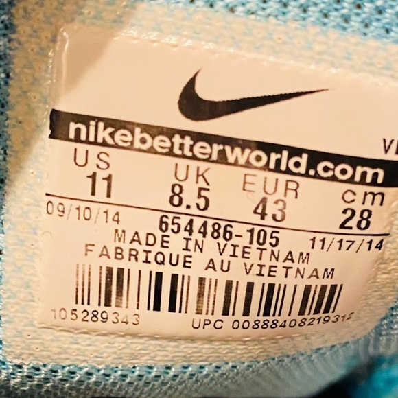 Nike Air Pegasus 31 Clearwater aqua white running sneakers size 11 - Picture 7 of 7